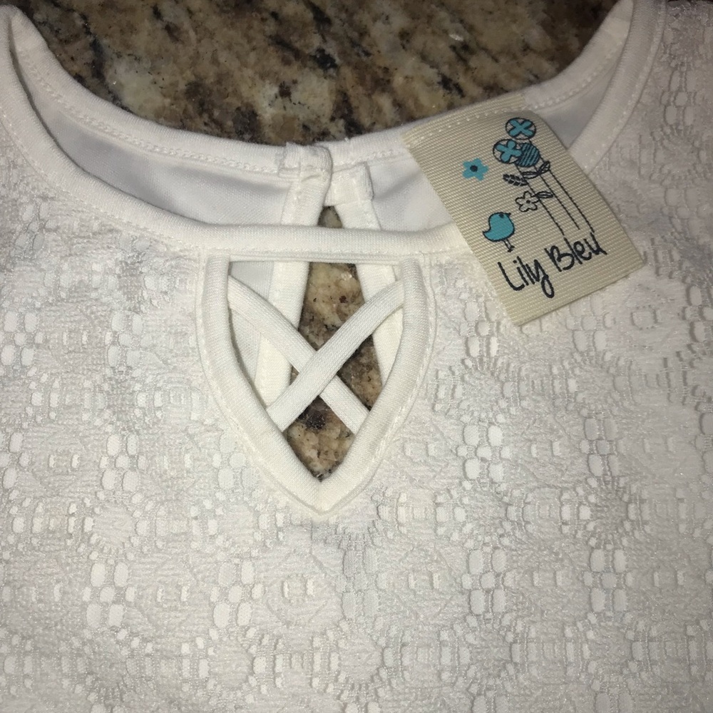 Vestido blanco para niña